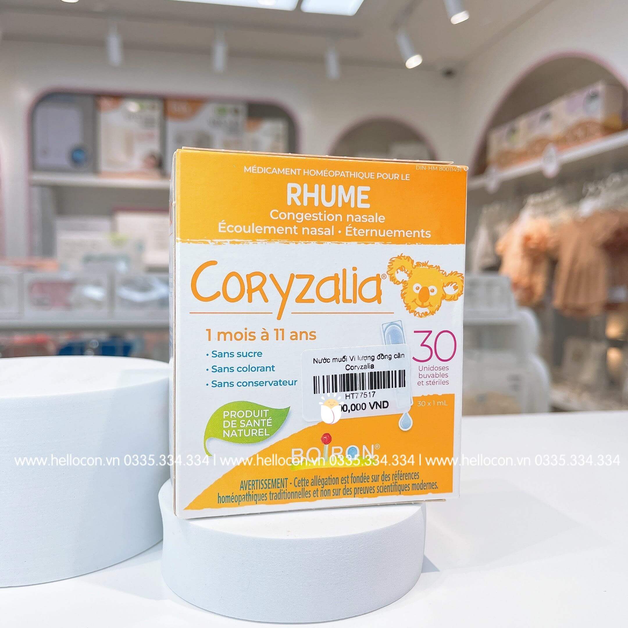 Nước muối Vi lượng đồng căn Coryzalia — ảnh 3