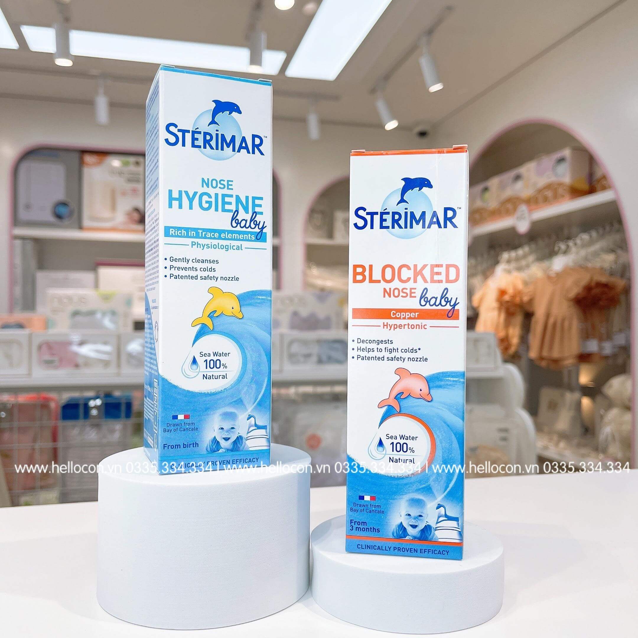 Xịt muối biển Pháp Sterimar (Nước muối thường, Nước muối kháng viêm)