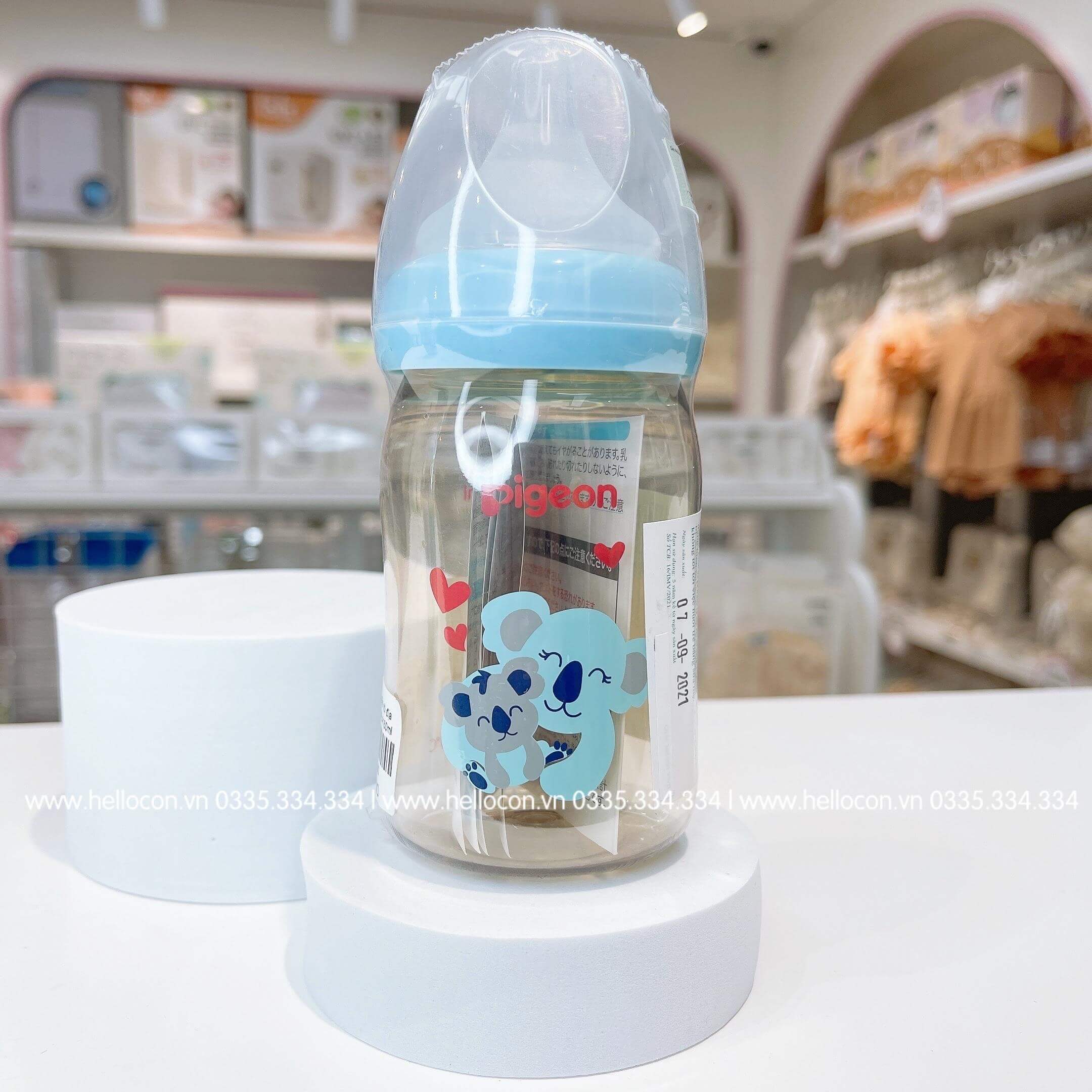 Bình sữa Pigeon nội địa Nhật cổ rộng (Hình Thú, Hình ngôi sao, Hình Koala, Hình Kangaroo), (Dung tích 160ml, 240ml) — ảnh 12