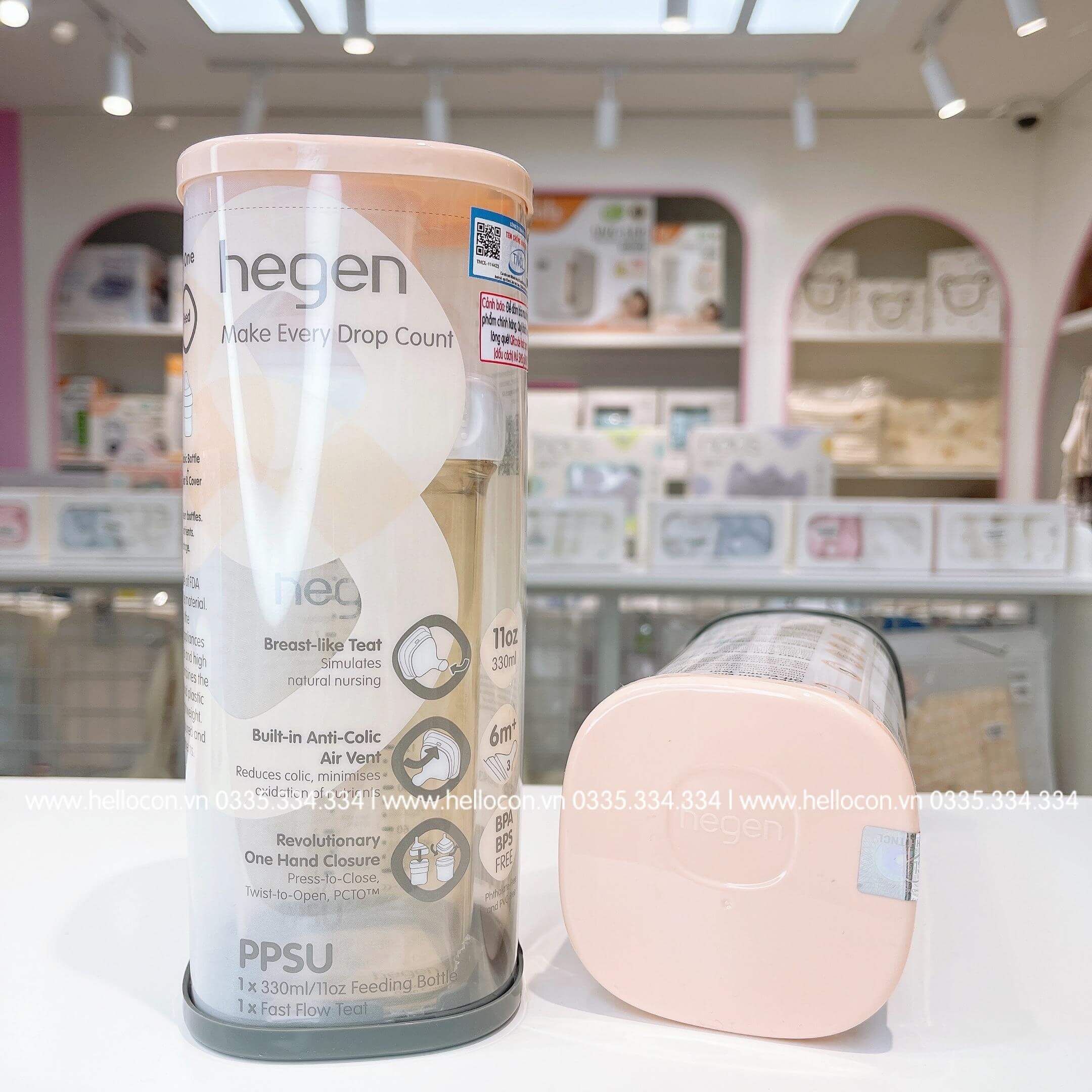 Bình sữa Hegen PPSU (Bình Đơn, bình Đôi) (150ml, 240ml, 330ml) — ảnh 4