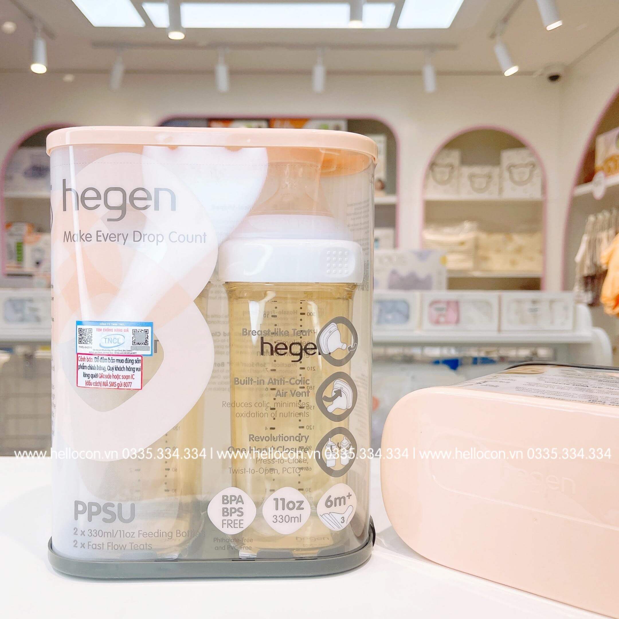 Bình sữa Hegen PPSU (Bình Đơn, bình Đôi) (150ml, 240ml, 330ml) — ảnh 5