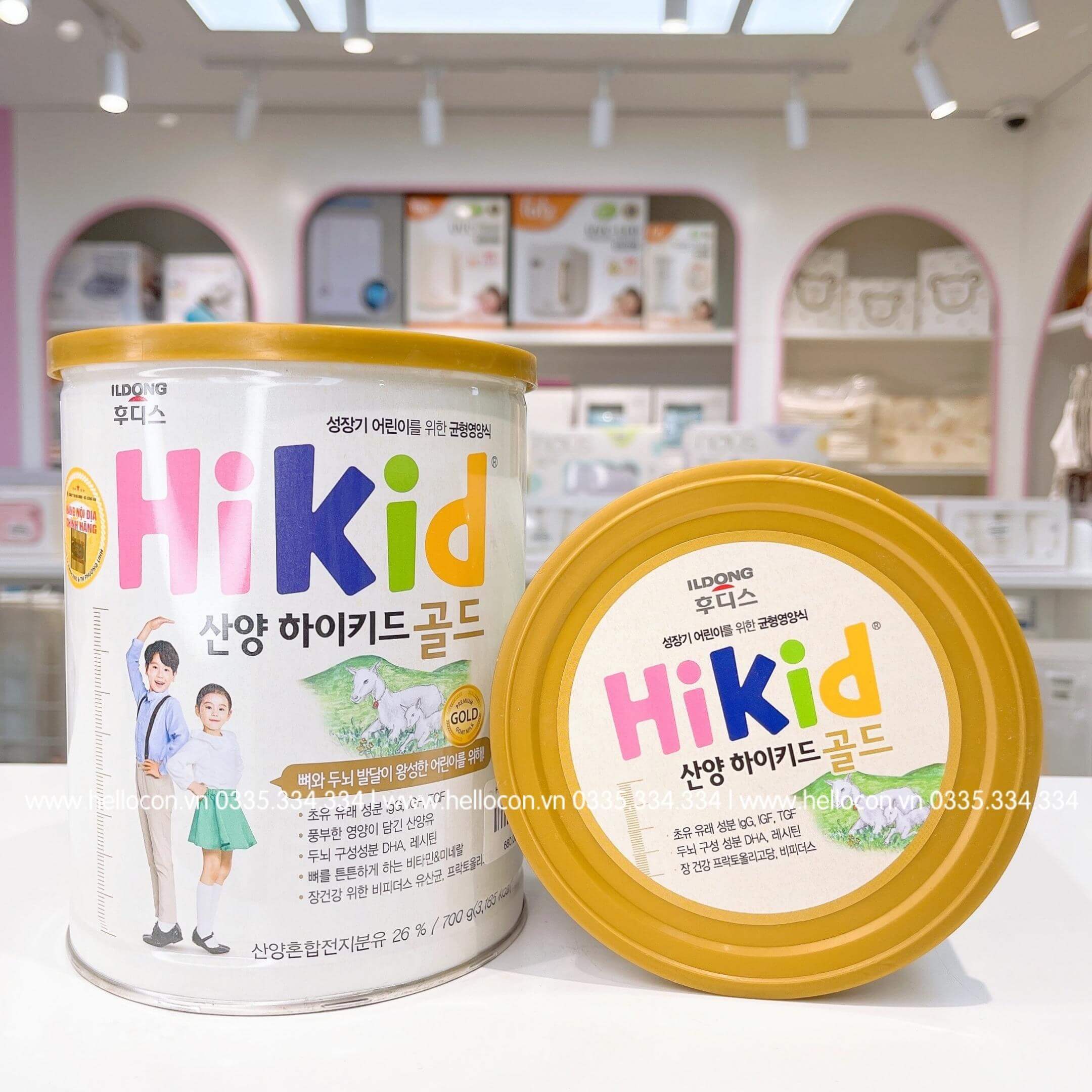 Sữa bột Hikid Dê Hàn Quốc 650g