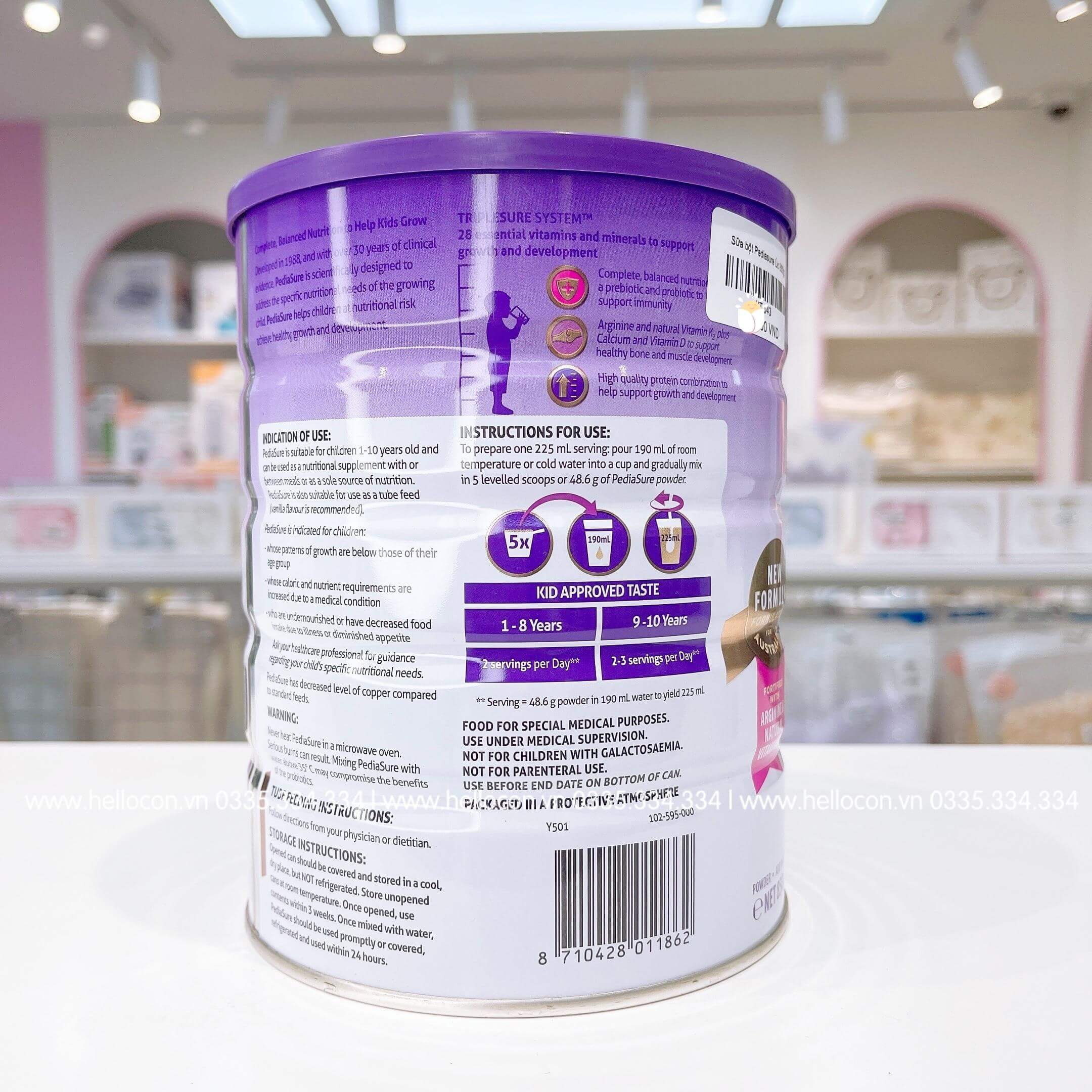 Sữa bột Pediasure Úc 850g — ảnh 3