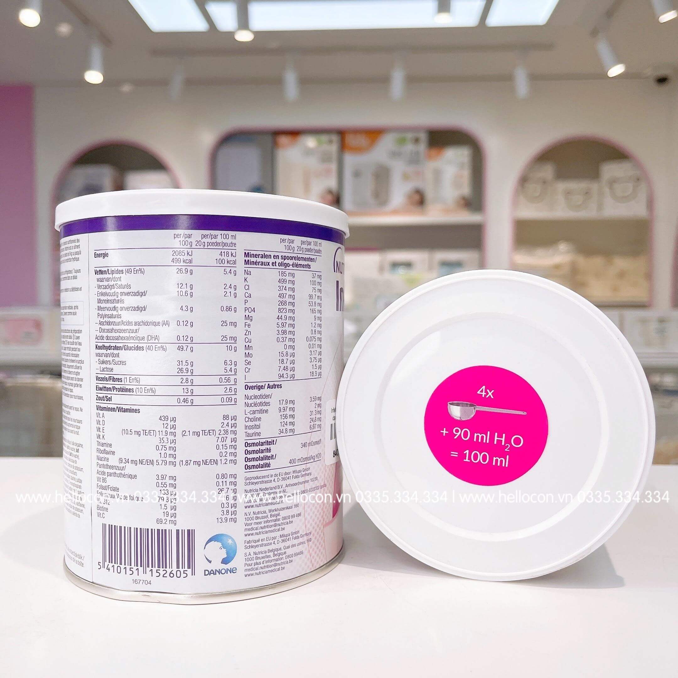 Sữa năng lượng cao dạng bột Đức Infatrini 0-18M, 400g — ảnh 2
