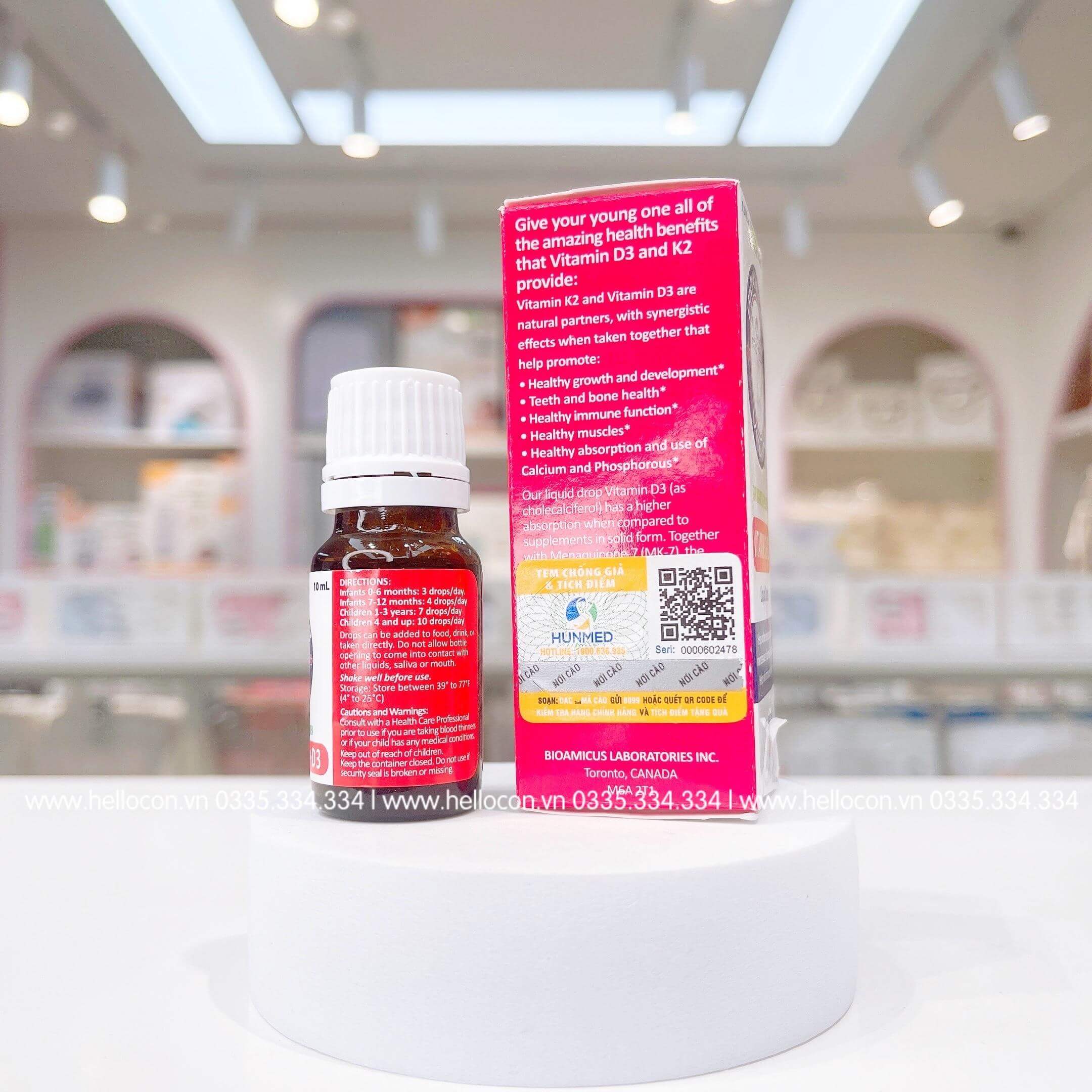 BioAmicus Vitamin D3 K2 từ sơ sinh — ảnh 3