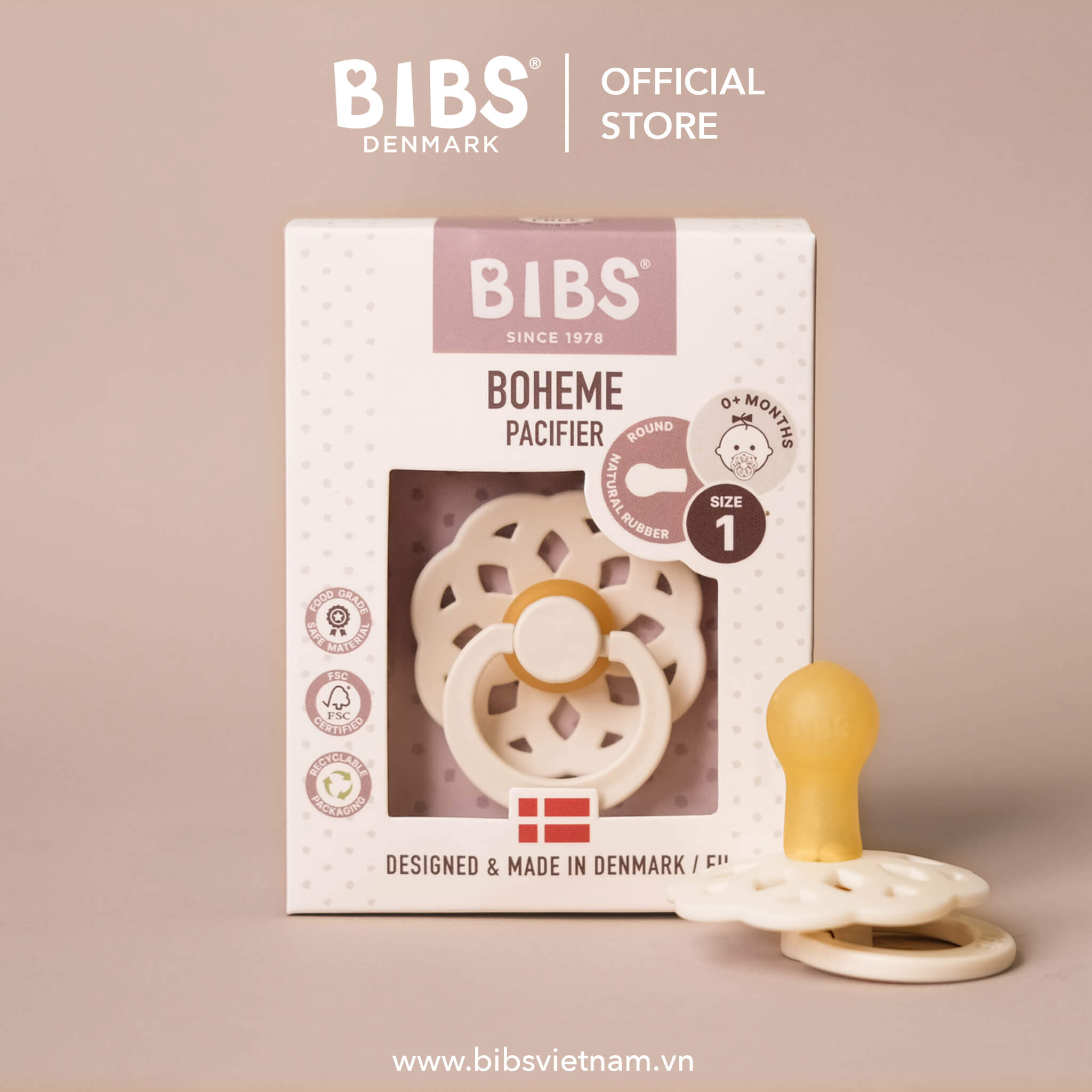 Ty giả BIBS Boheme (size 0-6M, 6-18M)