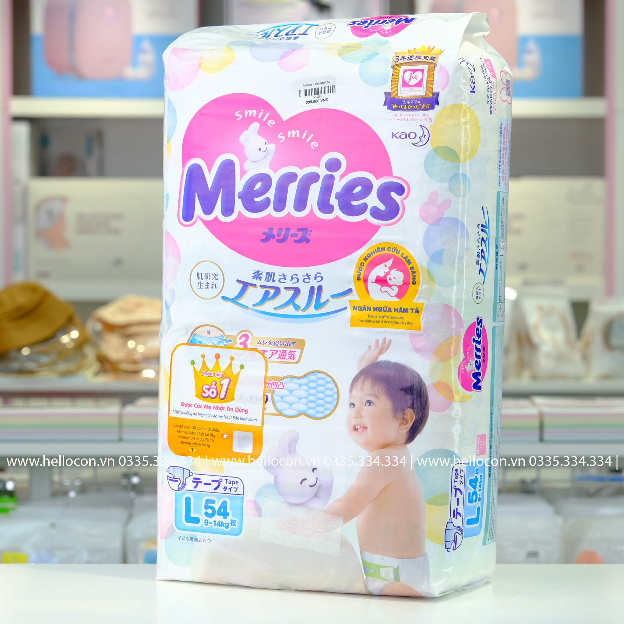 Bỉm Quần/Dán Merries (Size Newborn, S, M, L, XL, XXL)