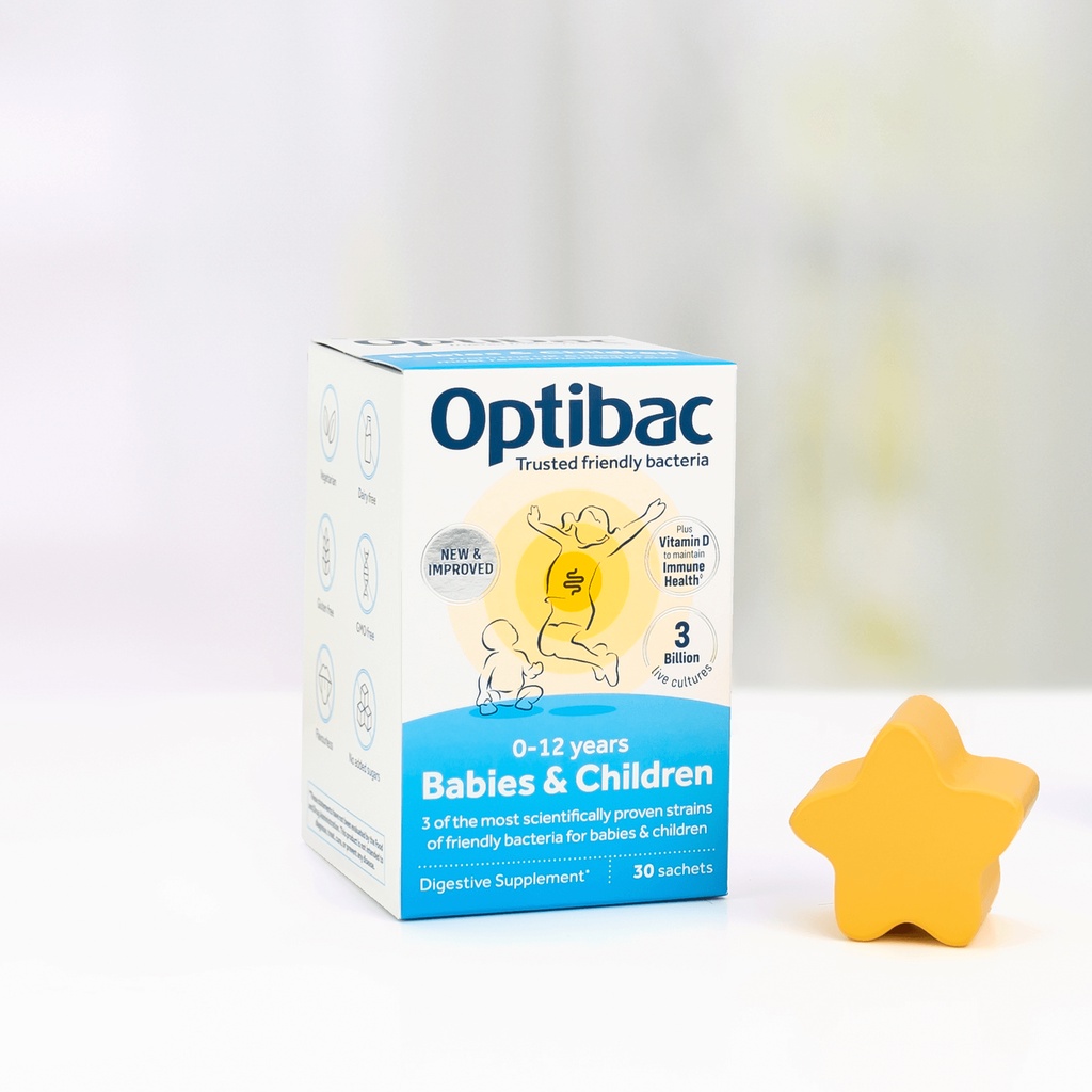Men vi sinh Optibac kèm D Babies Children 0-12Y (30 gói)