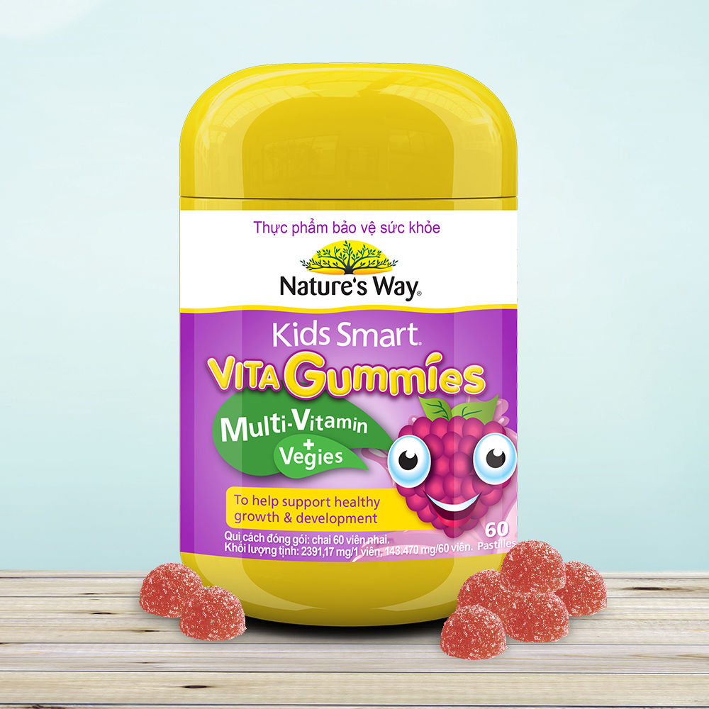 Kẹo dẻo bổ sung vitamin và chất xơ Nature's Way Multi-Vitamin Vegies