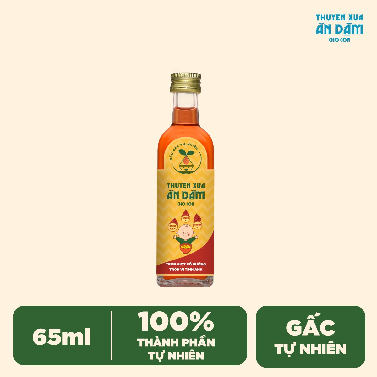 Dầu gấc ăn dặm Thuyền xưa 65ml
