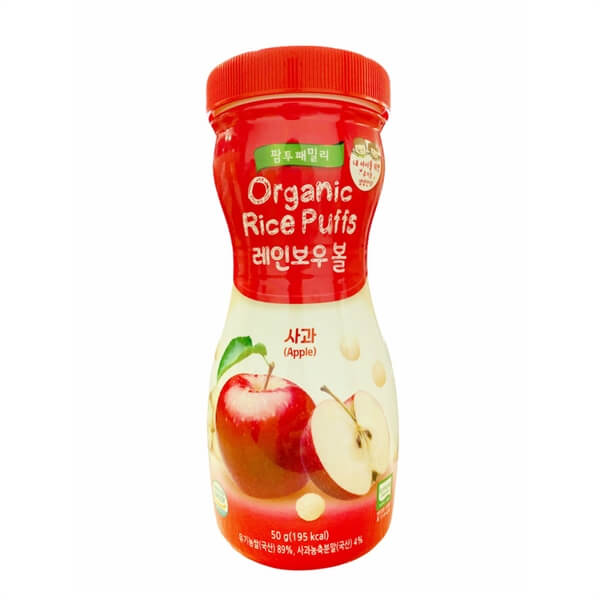 Bánh bi tan Organic Rice Puffs 6M+