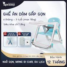 Ghế ăn dặm APRAMO (Màu Cam, màu Than, màu Hồng Cam) — ảnh 5