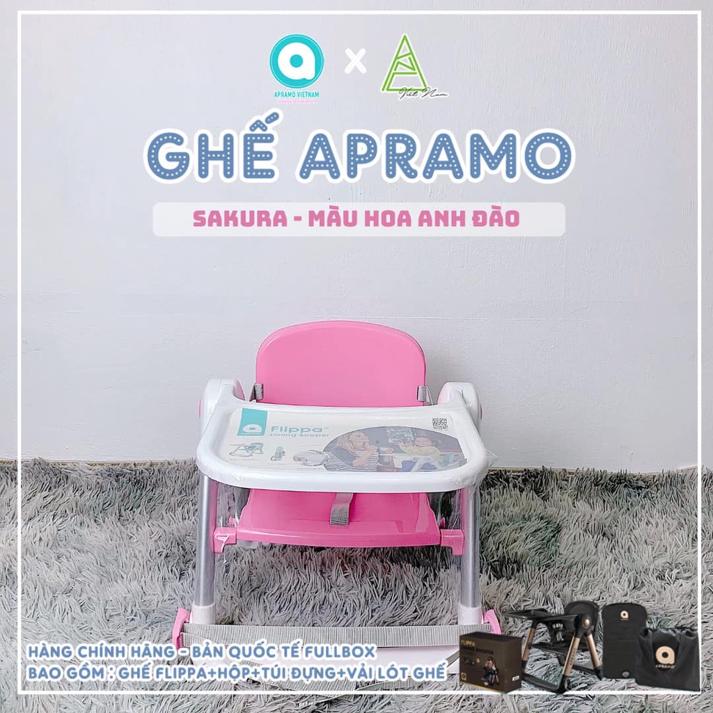 Ghế ăn dặm APRAMO (Màu Cam, màu Than, màu Hồng Cam) — ảnh 7