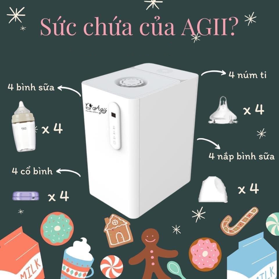 Máy rửa bình sữa thông minh Agii 02 Hàn Quốc