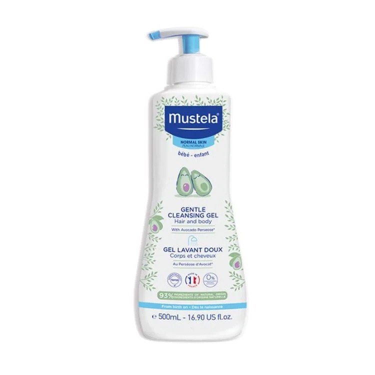 Mustela - Gel tắm gội sơ sinh dành cho da thường 500ml (New)