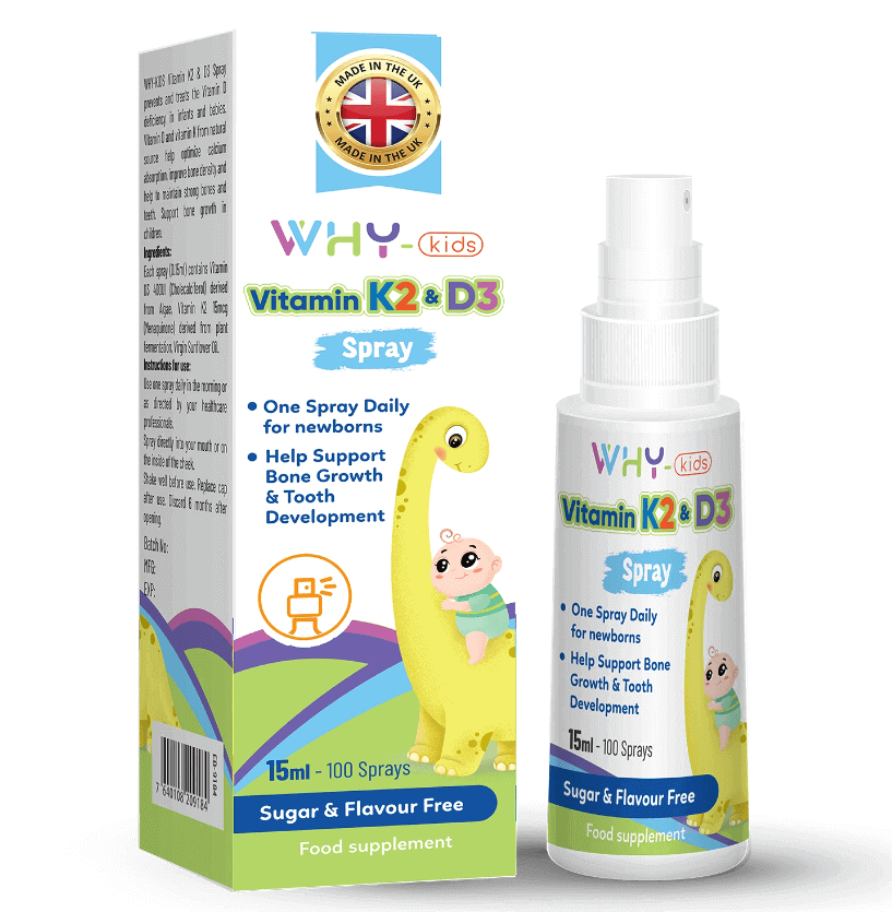 Why-Kids Vitamin D3 K2 xịt 15ml