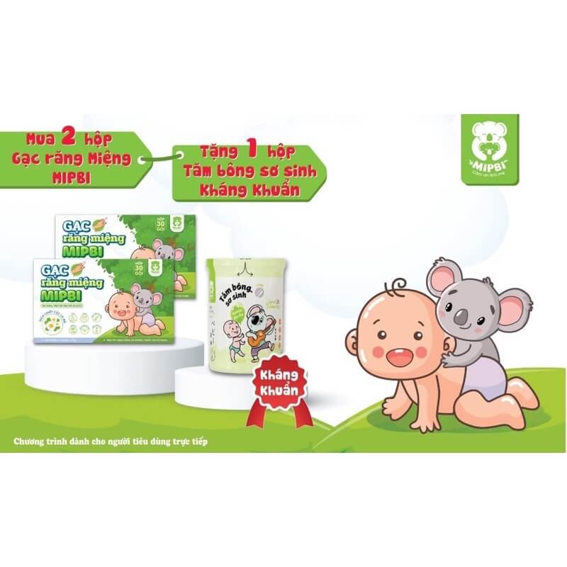 Gạc răng miệng Mipbi hộp 30 gói — ảnh 2