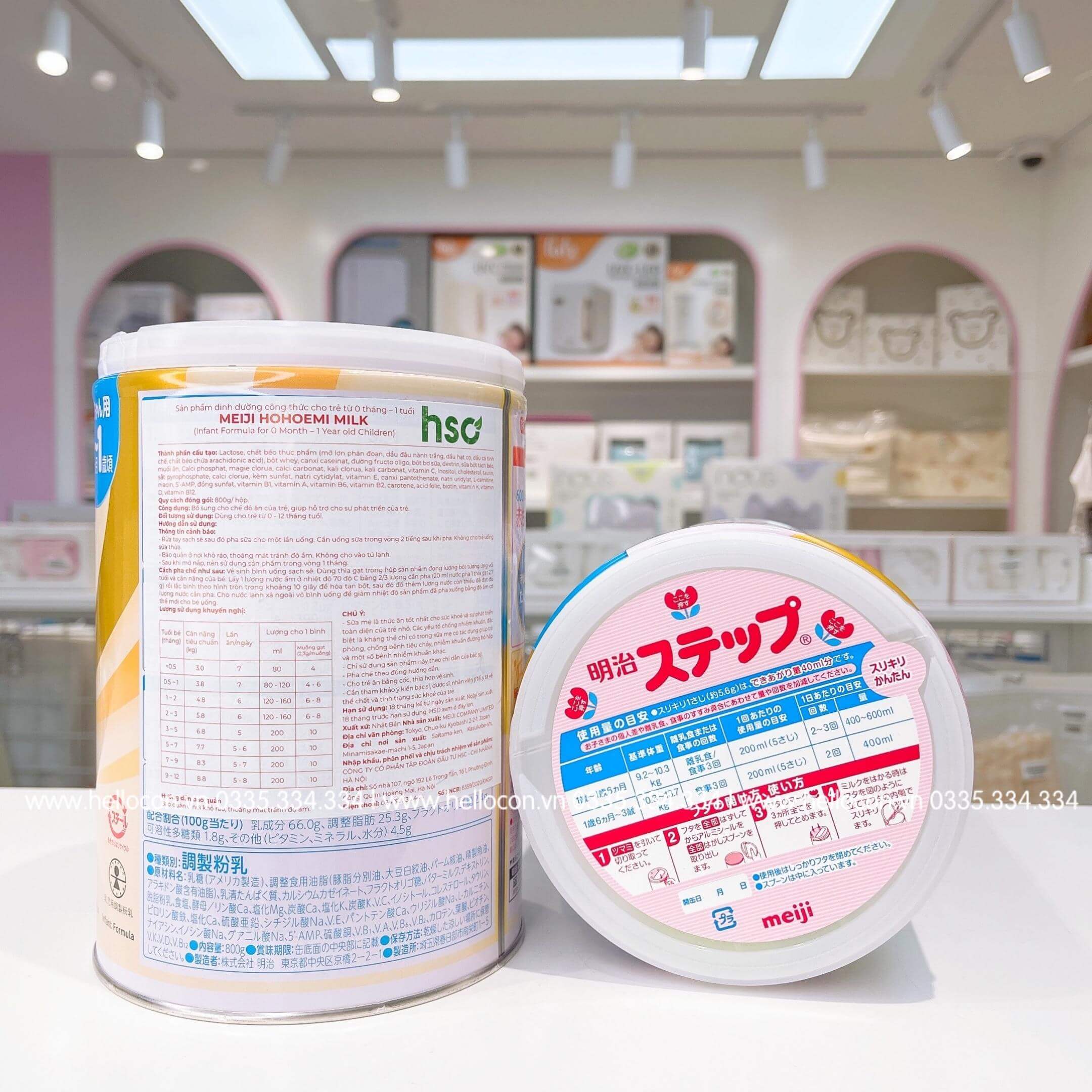 Sữa bột Meiji nội địa 800g (dành cho 0-1 tuổi, 1-3 tuổi) — ảnh 5