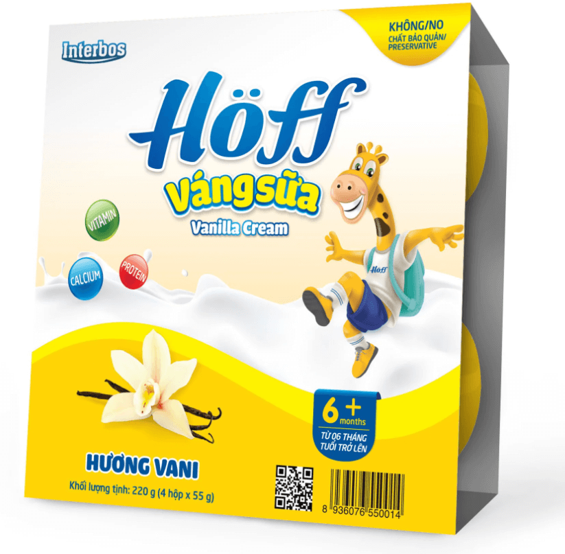 Váng sữa Hoff 6M+(Lốc 4x55g)