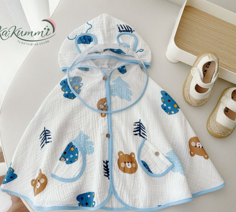 Áo choàng xô 2 lớp Kakummi — ảnh 3