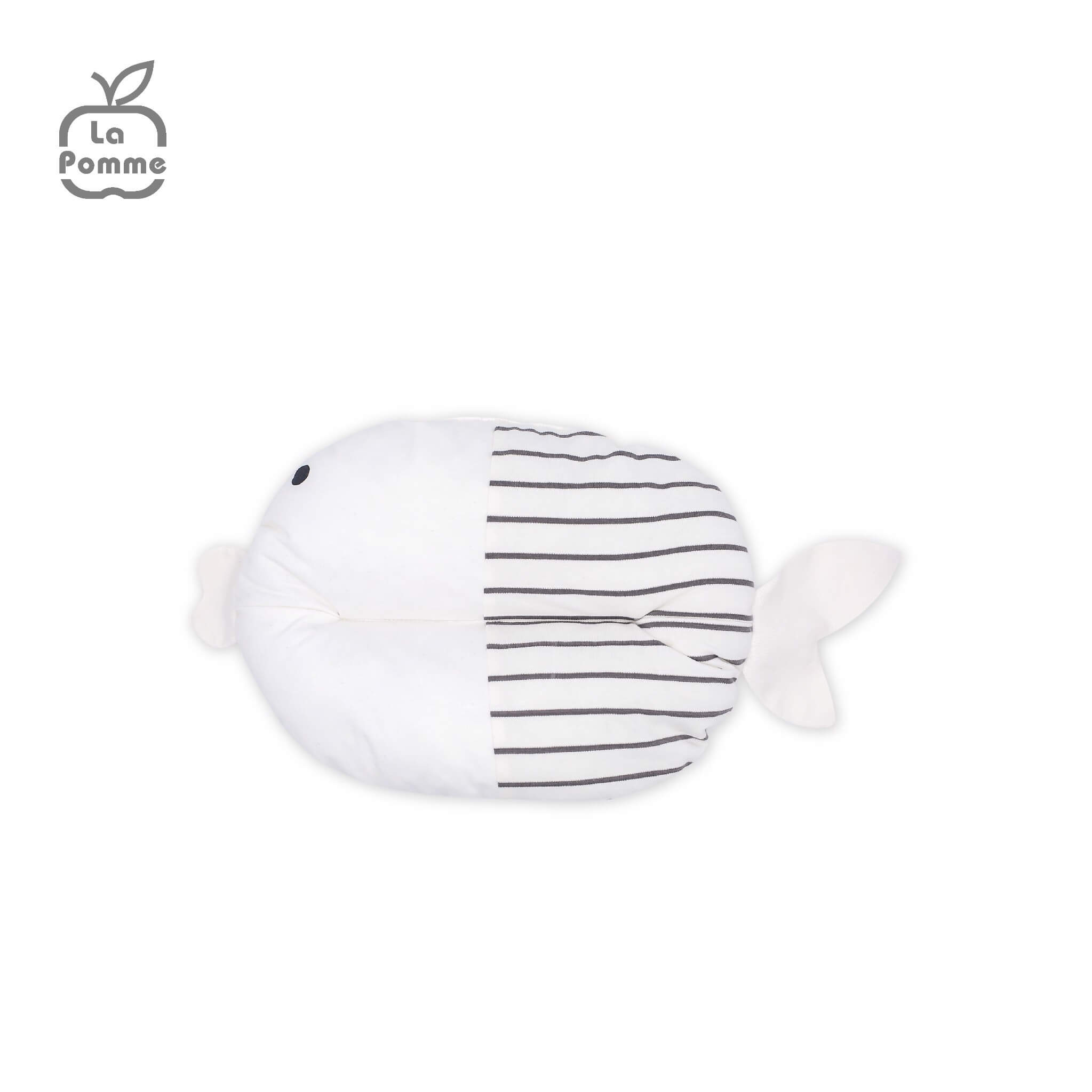 Gối sơ sinh nhân đôi vỏ gối La Pomme Baby Fish - Trắng vàng — ảnh 2