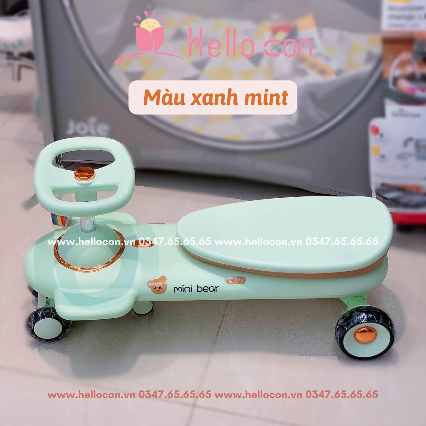 Xe lắc Playkids N1 có nhạc, còi, bánh xe phát sáng — ảnh 2
