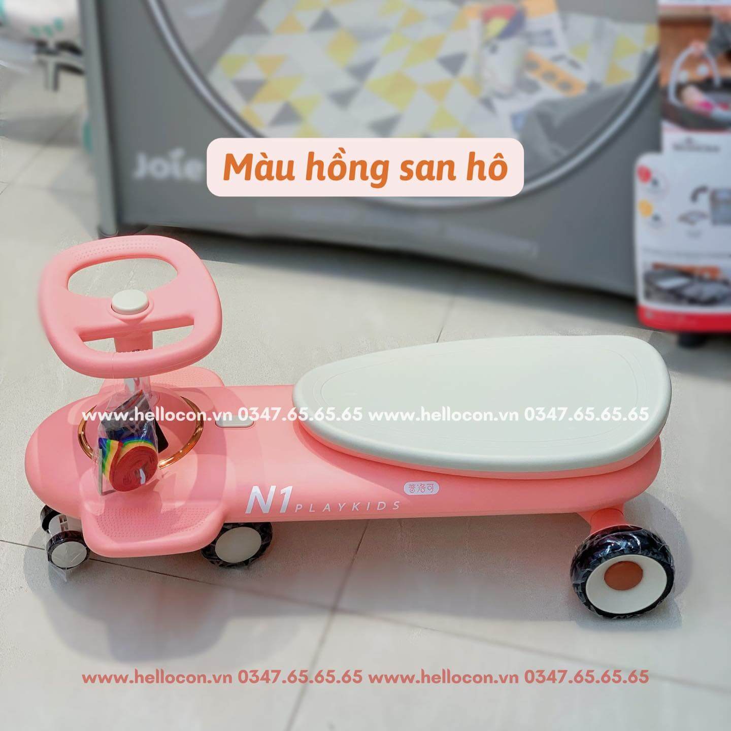 Xe lắc Playkids N1 có nhạc, còi, bánh xe phát sáng — ảnh 5
