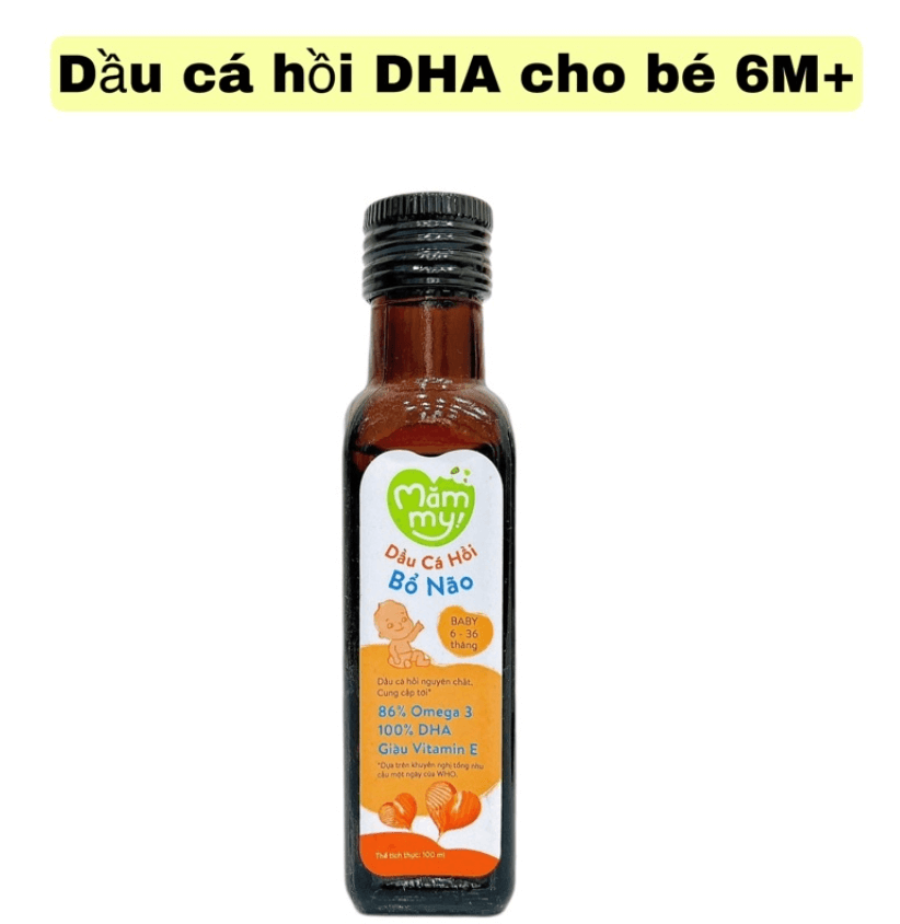Dầu cá hồi bổ não Măm my 100ml 6M+