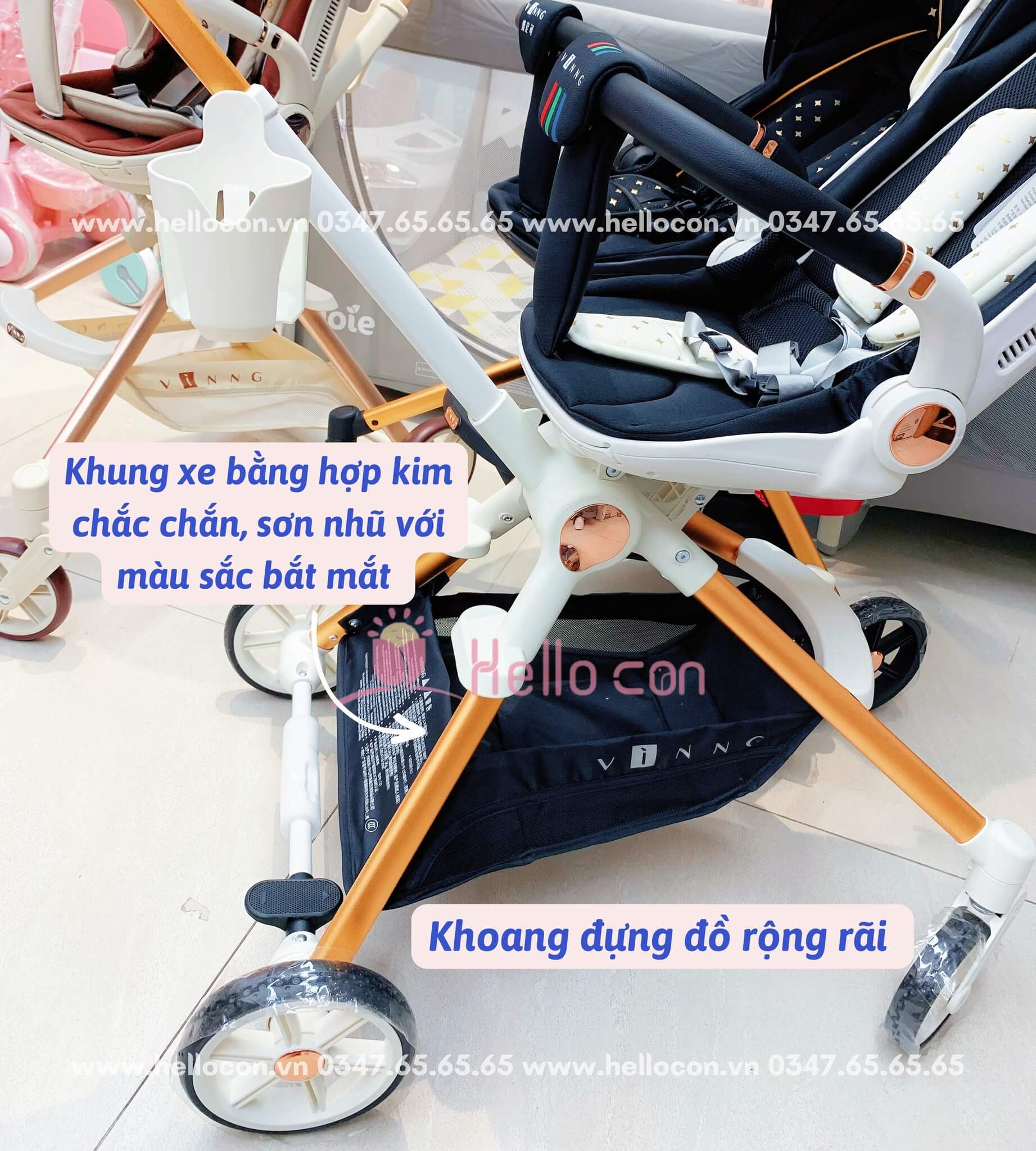 Xe đẩy VINNG Q7 cao cấp — ảnh 8