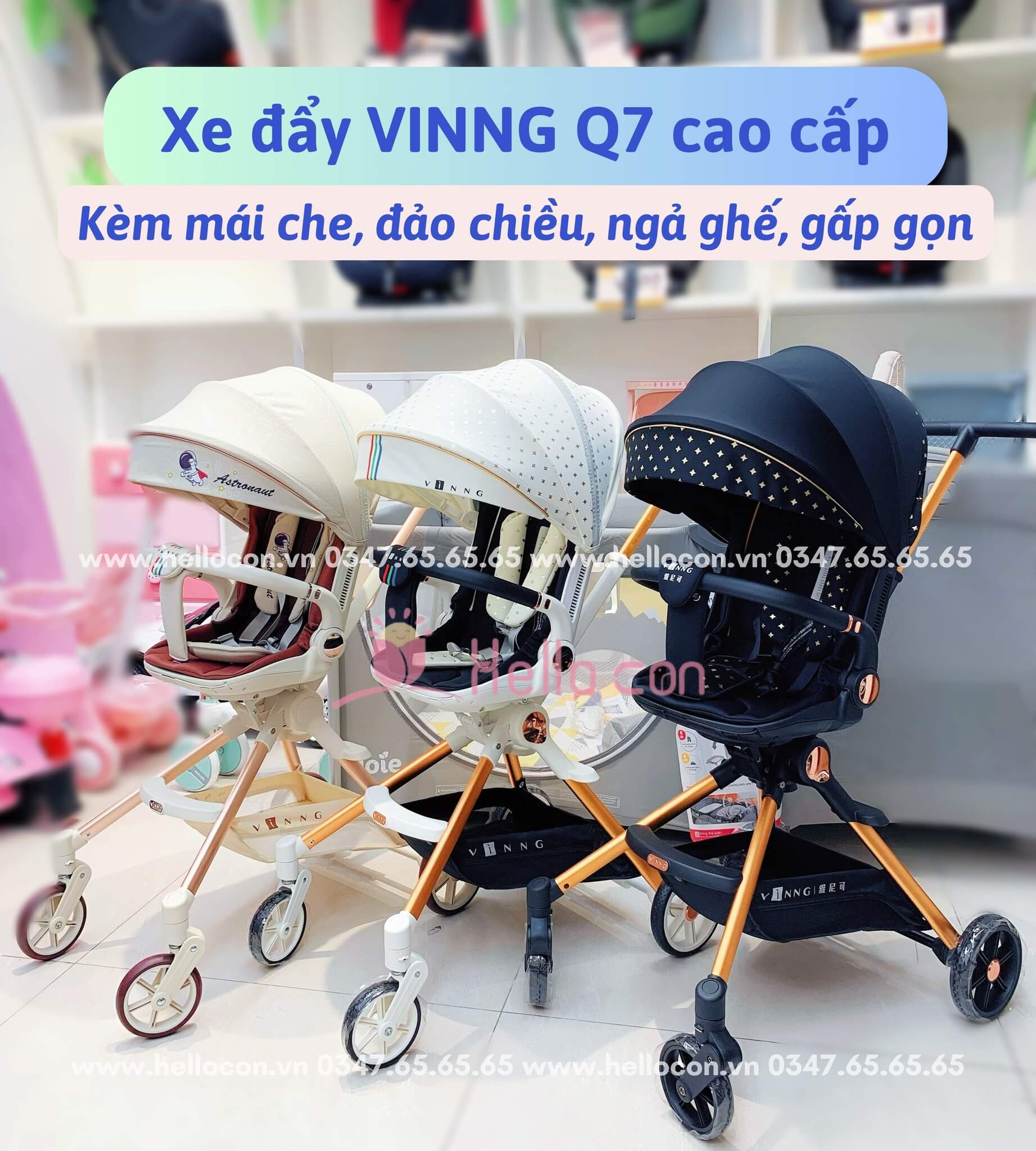 Xe đẩy VINNG Q7 cao cấp