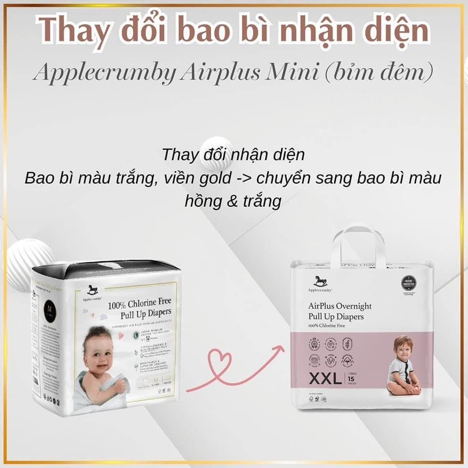 Bỉm Applecrumby mini Airplus