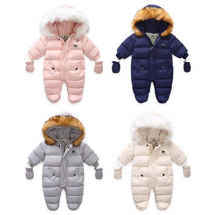 Mother's babybear Body phao, lót nhung, có bao tay, mũ lông — ảnh 4