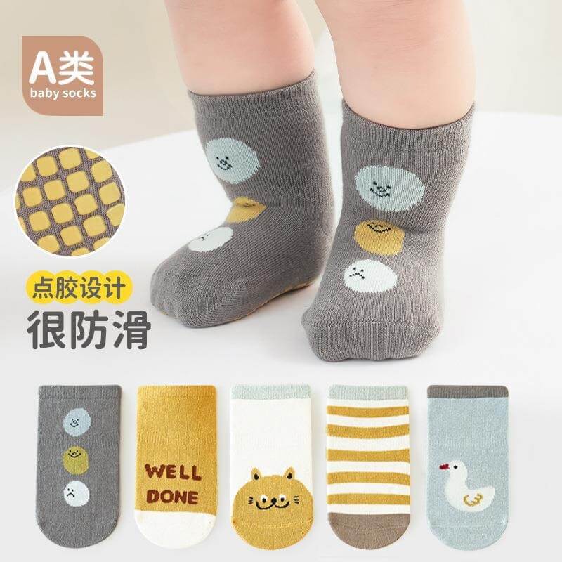 Tất đông chống trượt bằng silicon Baby socks