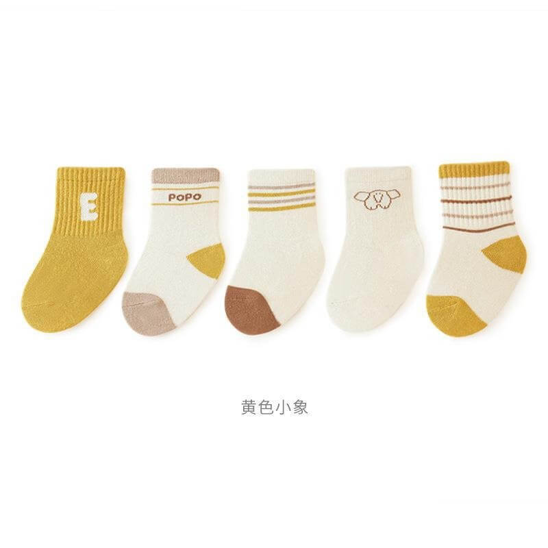Set 5 đôi tất thu Babysock phong cách trường học — ảnh 7