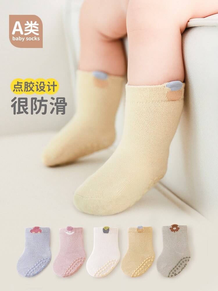 Tất thu đông Baby Socks cotton thoáng khí, chống chượt