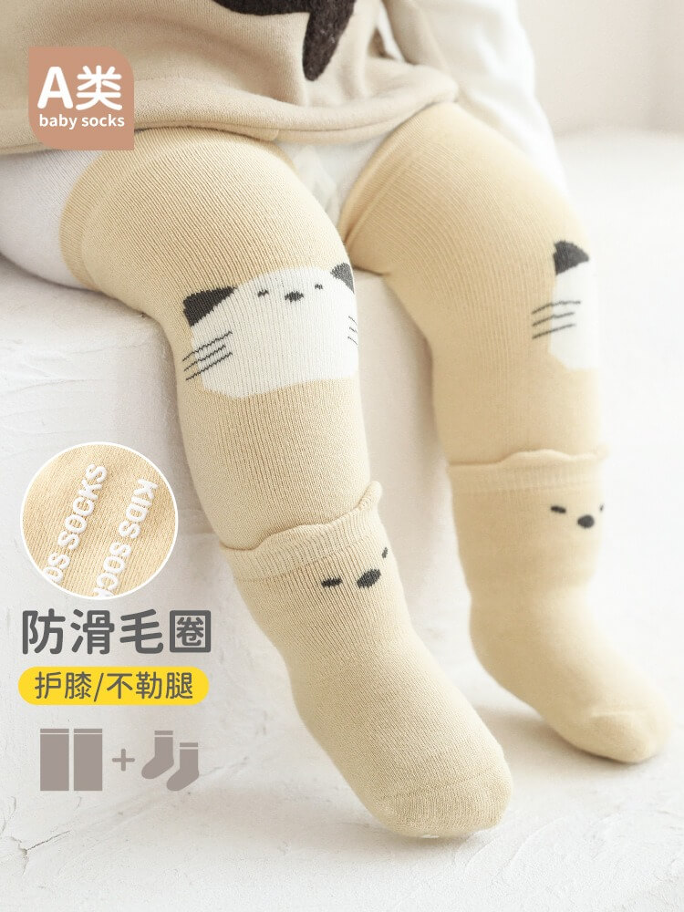 Tất thu đông Baby Socks kèm bảo vệ đầu gối chống trượt — ảnh 4