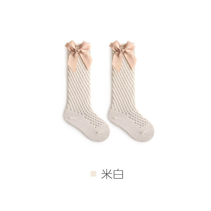 Tất đùi Baby socks có nơ phong cách Hàn Quốc cho mùa thu — ảnh 3