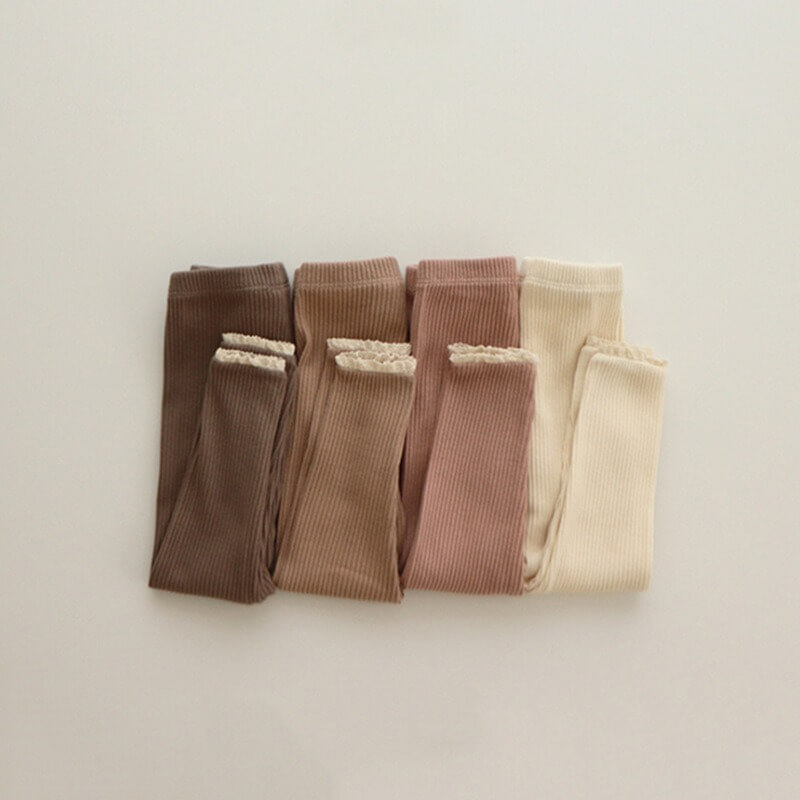 Quần Legging viền béo cho bé gái phong cách Hàn Quốc
