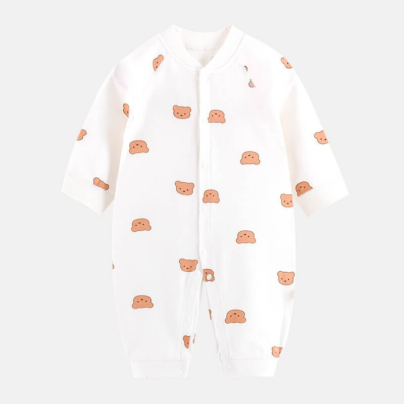 Bộ body cotton 100% in hình gấu thêu — ảnh 2