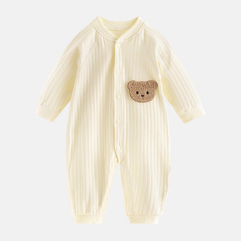 Bộ body cotton 100% in hình gấu thêu — ảnh 4