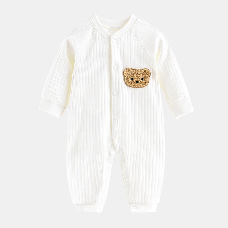 Bộ body cotton 100% in hình gấu thêu — ảnh 6