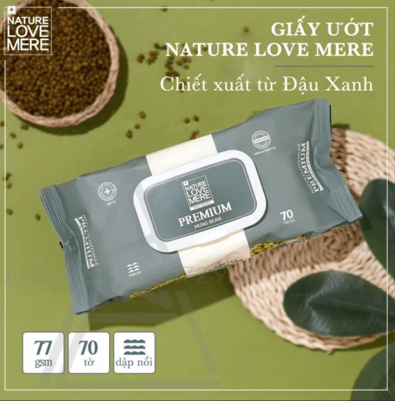 Giấy ướt Nature Love Mere có nắp — ảnh 3