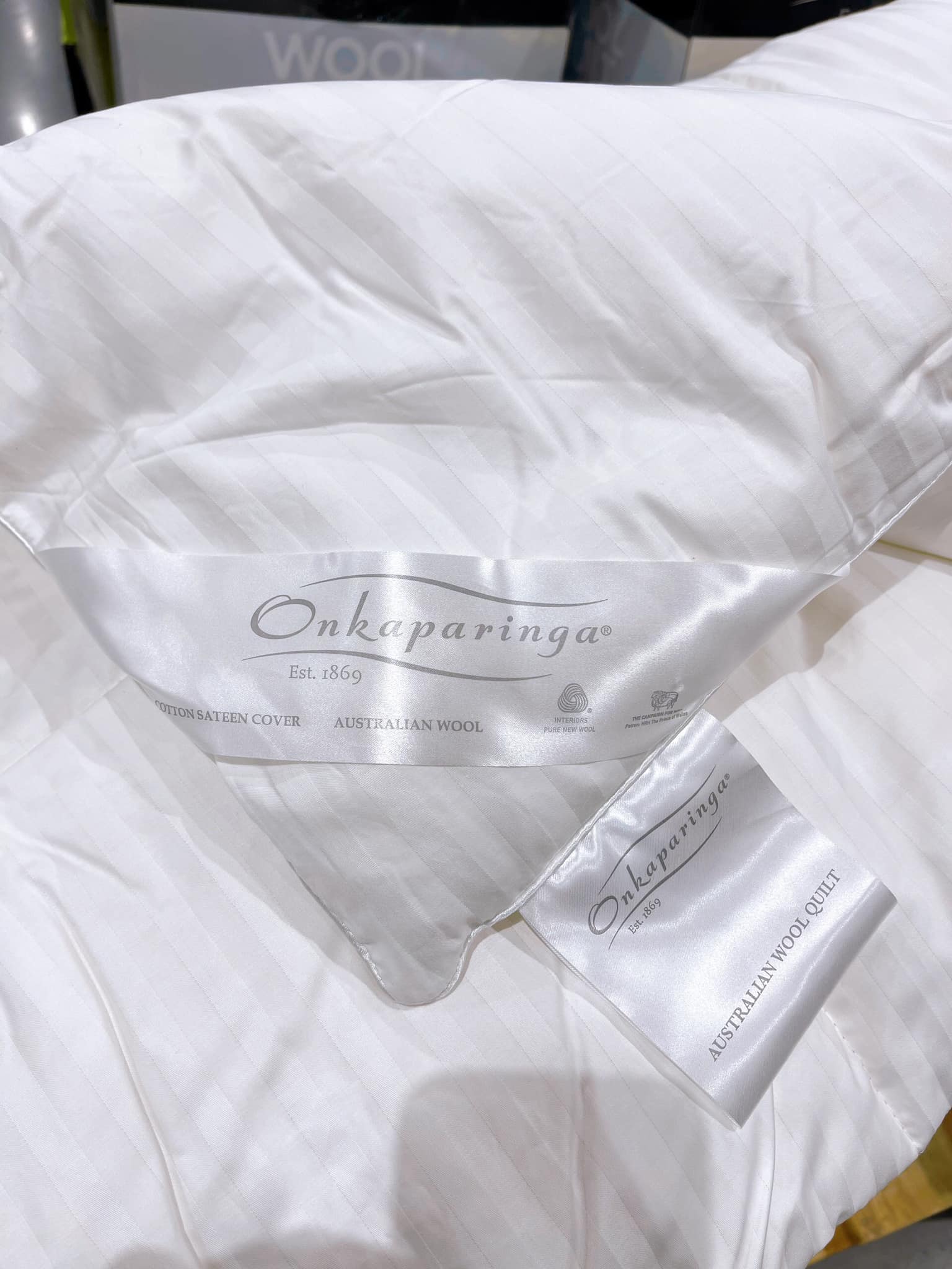 Chăn lông cừu cao cấp Onkaparinga Wool Quilt Úc 210cmx210cm — ảnh 3