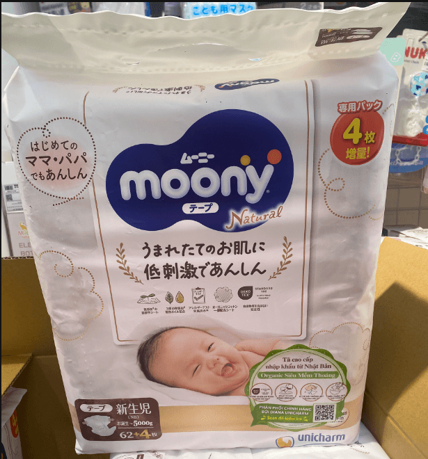 Bỉm Moony Natural các size — ảnh 9