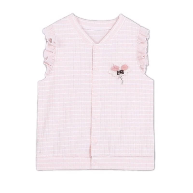 Áo Gile La Pomme Girly bèo Hồng (3M, 6M, 9M)