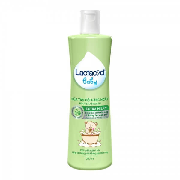 Sữa tắm gội Lactacyd Extra Milky từ sơ sinh