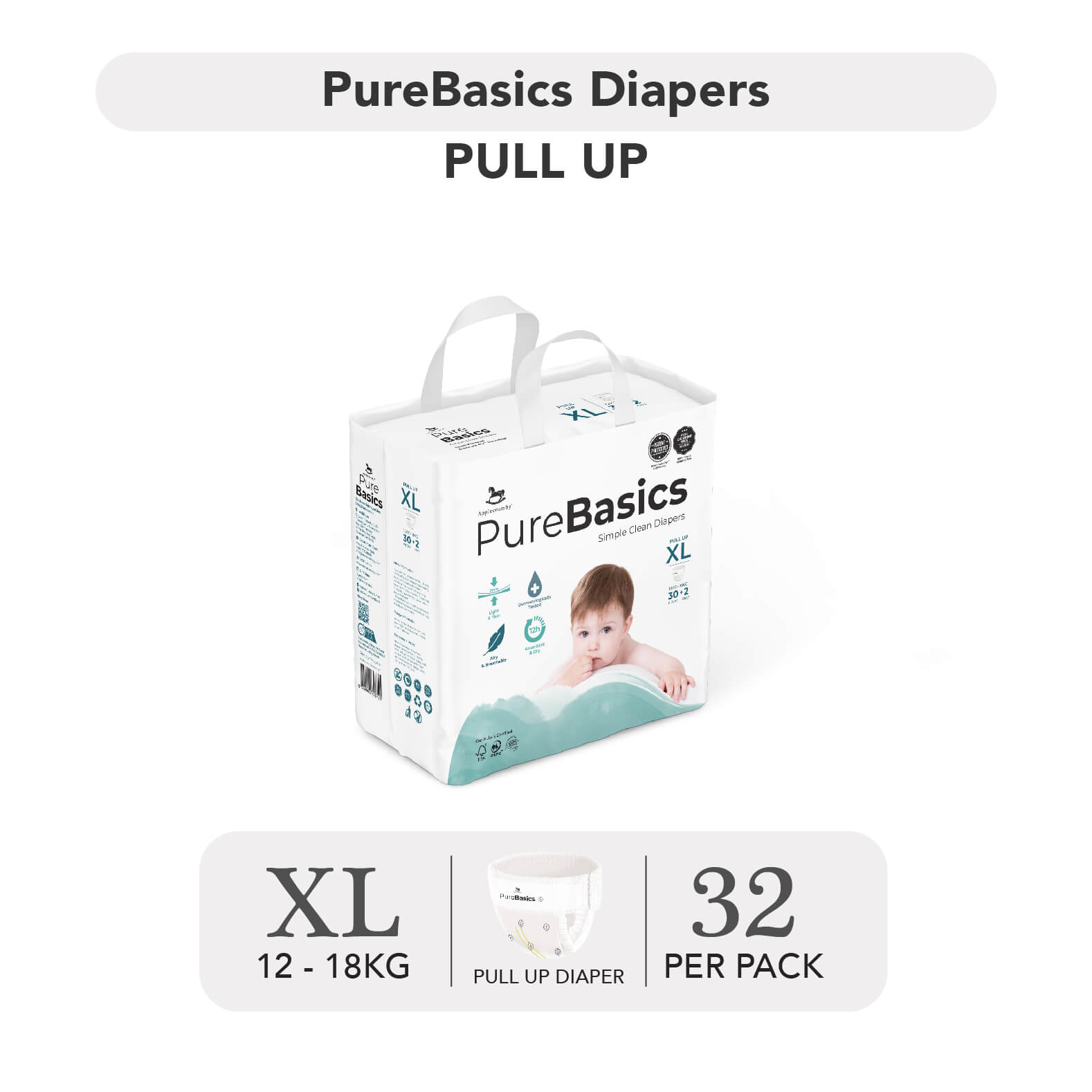 Bỉm ngày đêm Applecrumby PureBasics — ảnh 7
