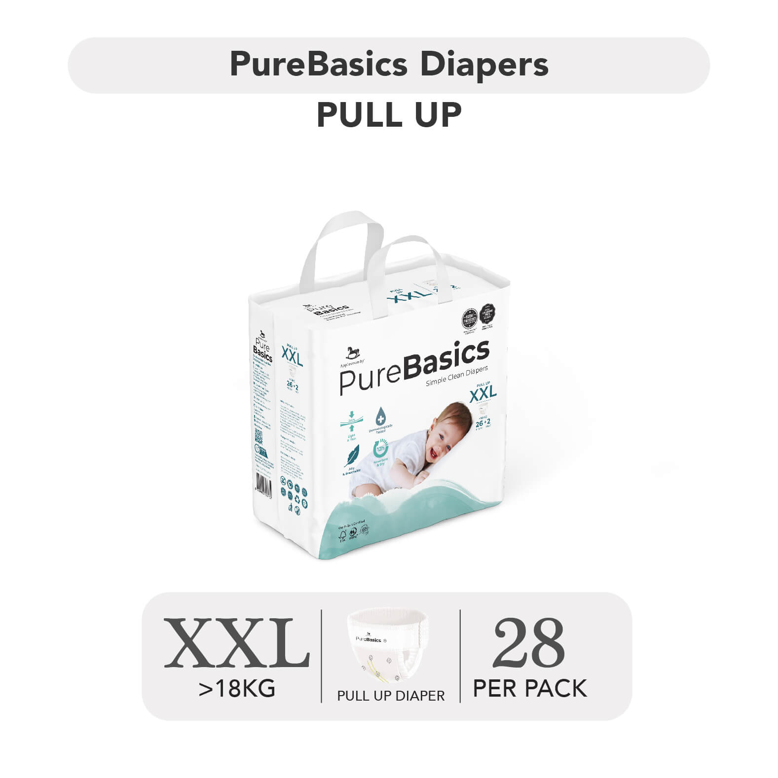 Bỉm ngày đêm Applecrumby PureBasics — ảnh 8