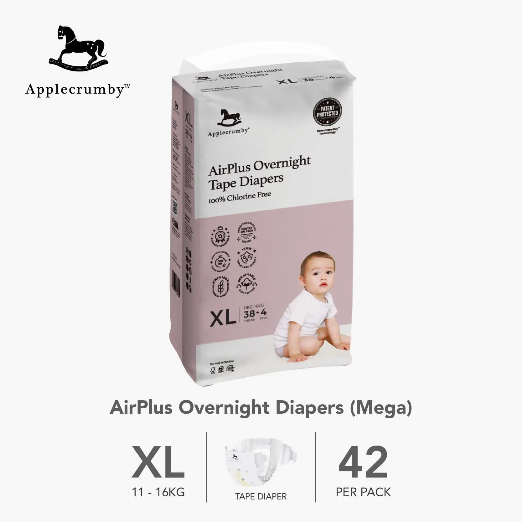 Bỉm Applecrumby đêm Mega — ảnh 2