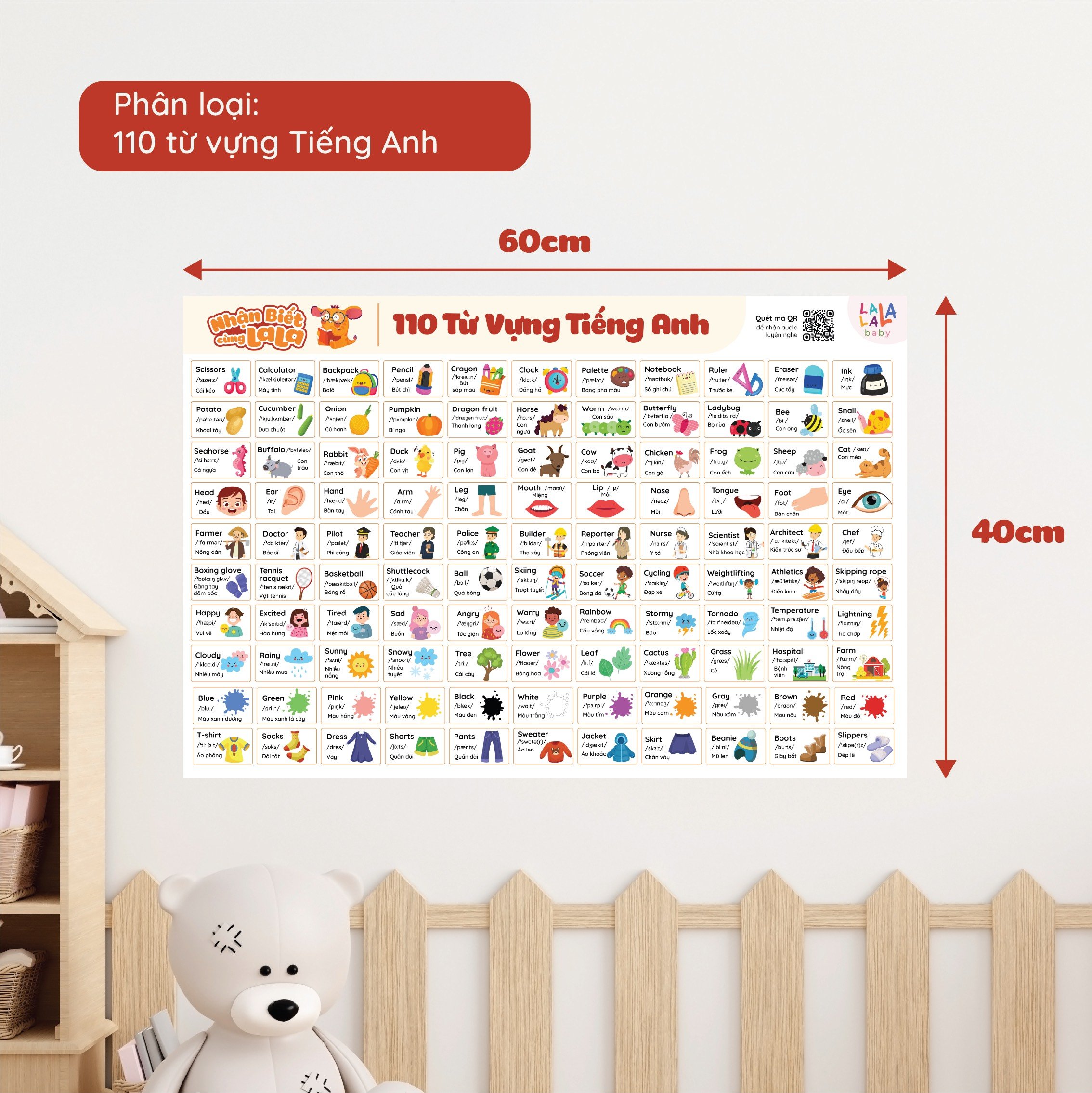 Bộ 8 chủ đề poster dán tường Lalala Baby — ảnh 3